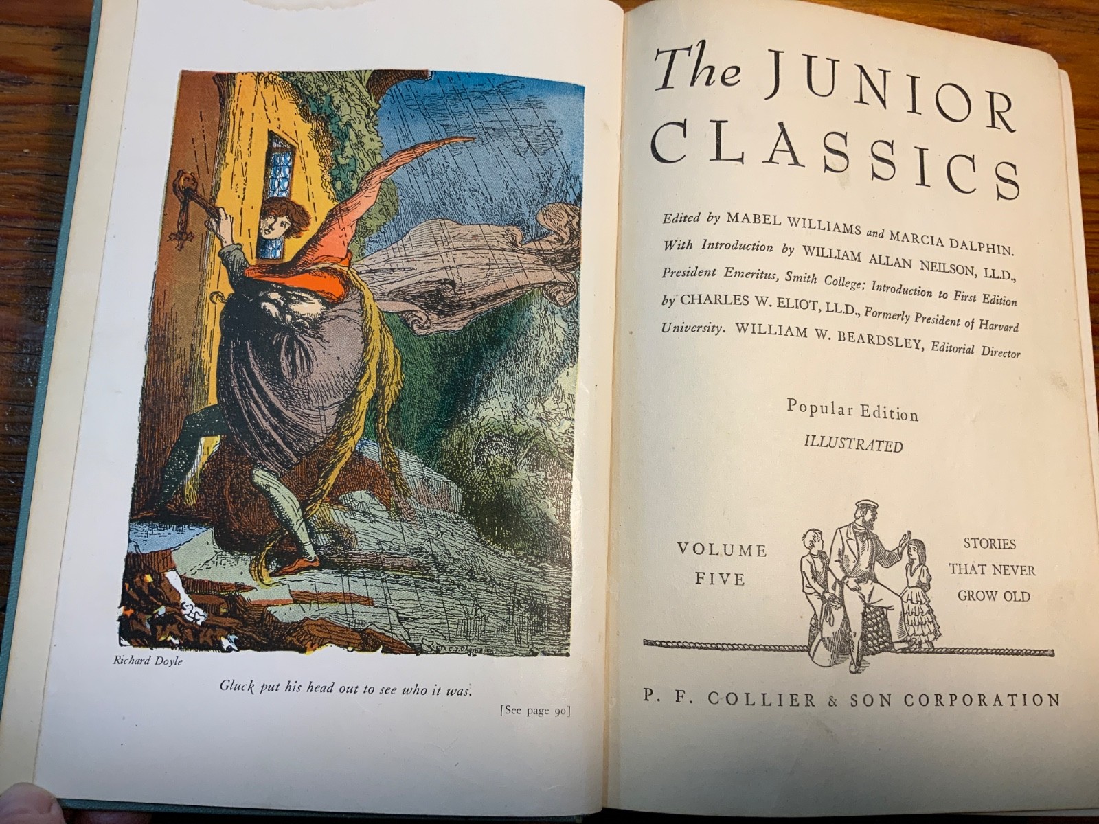 Vintage 1938 Colliers Junior Classics The Young Folks Books 3, 5, 7, 8, 9, 10