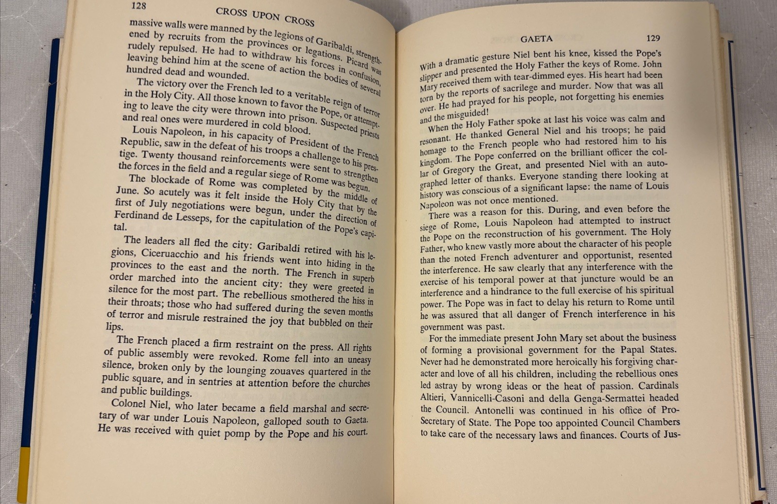 Cross Upon Cross: Life Of Pope Pius IX Circa 1955 w Dustjacket
