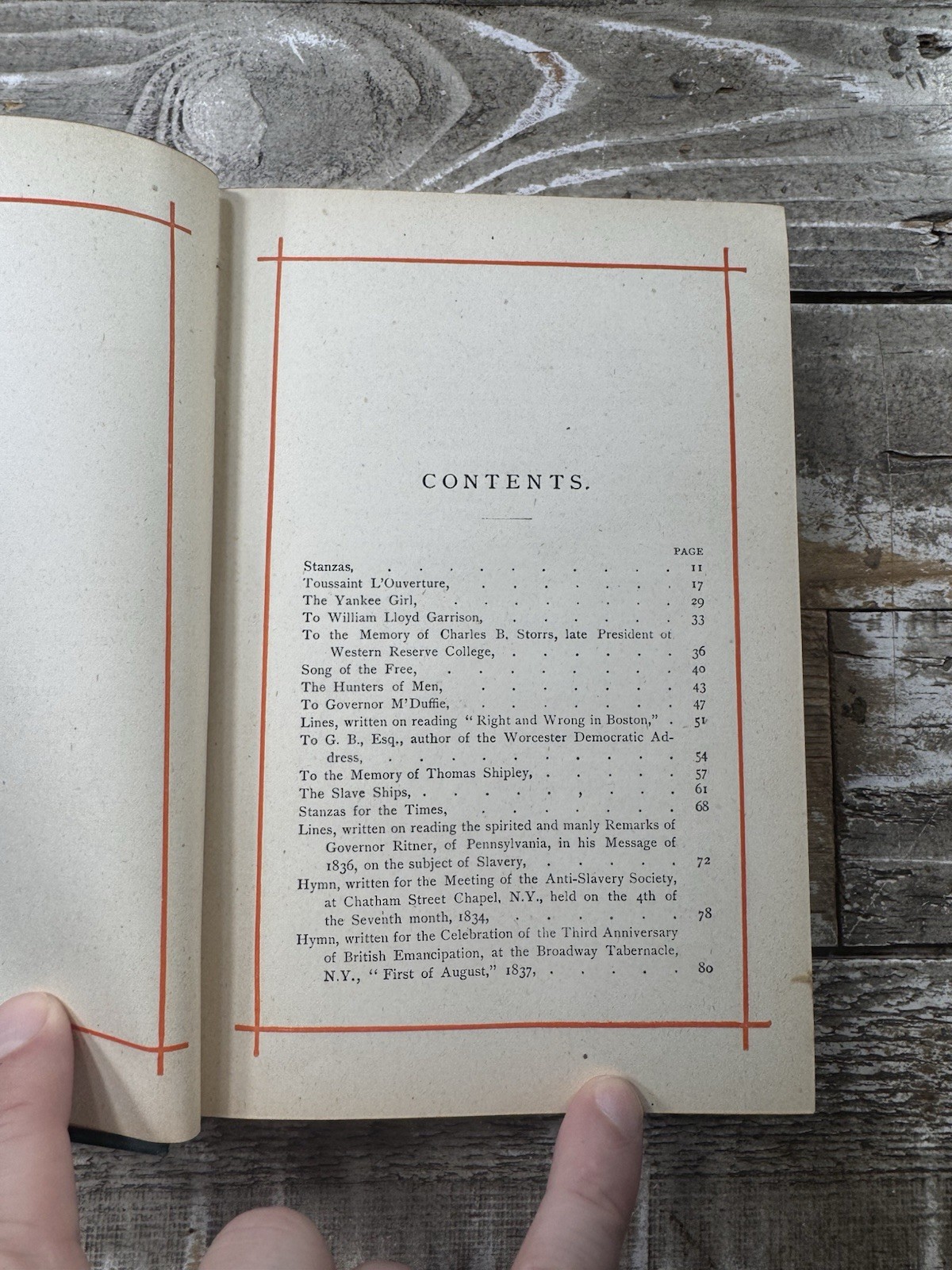 c. 1880’s Antique Poetry Book “Poems by John G. Whittier”