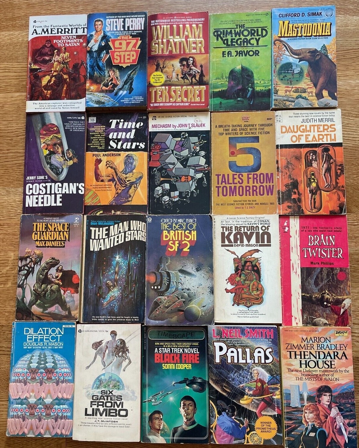 10X All Science Fiction Scifi Random Mix Paperback Books Vintage 1960s+ Lot