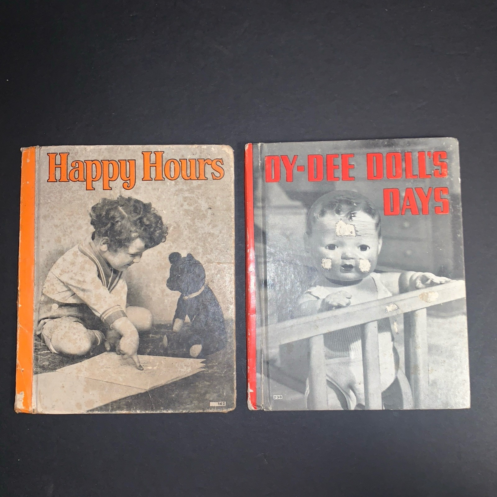 Vtg 1930s Children’s Books Happy Hours 1935 & Dy-Dee Doll’s Days 1937 Lot 2