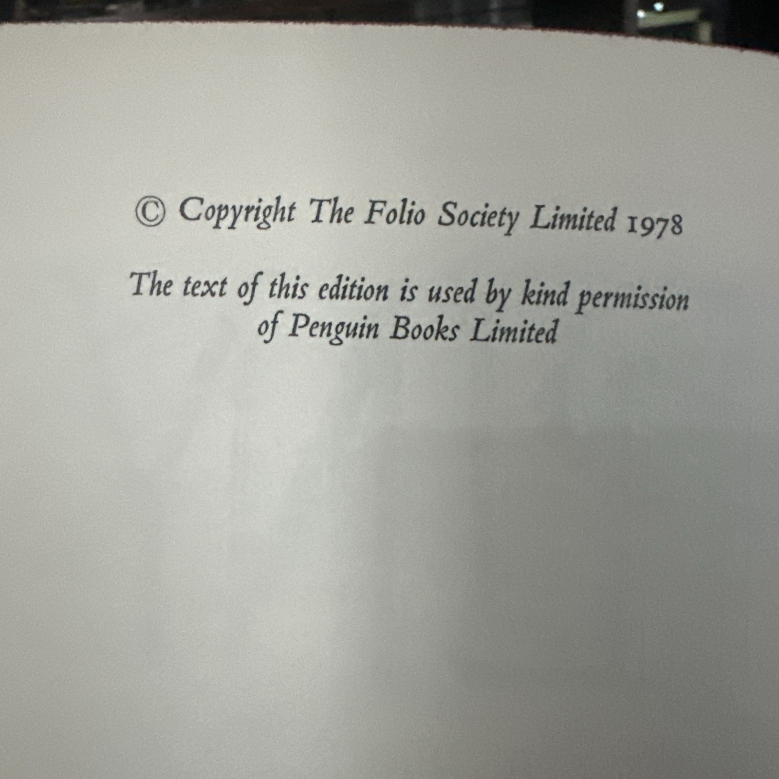 Pliny: Self Portrait in Letters, Folio Society HC 1978, B. Radice