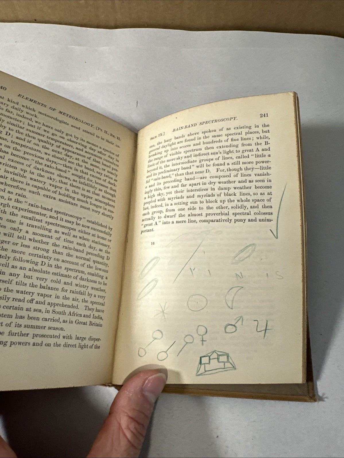 Elements of Meteorology by Pliny Chase 1884 Part II Rare Book First Edition