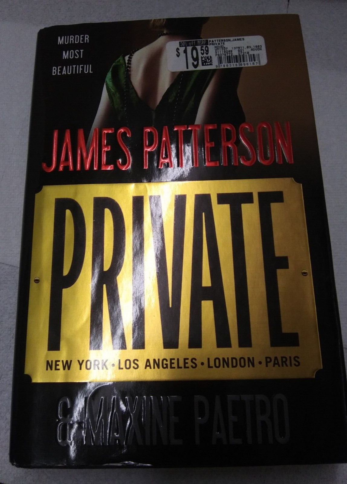 James Patterson And Maxine Paetro Private New York Los Angeles London Paris Book