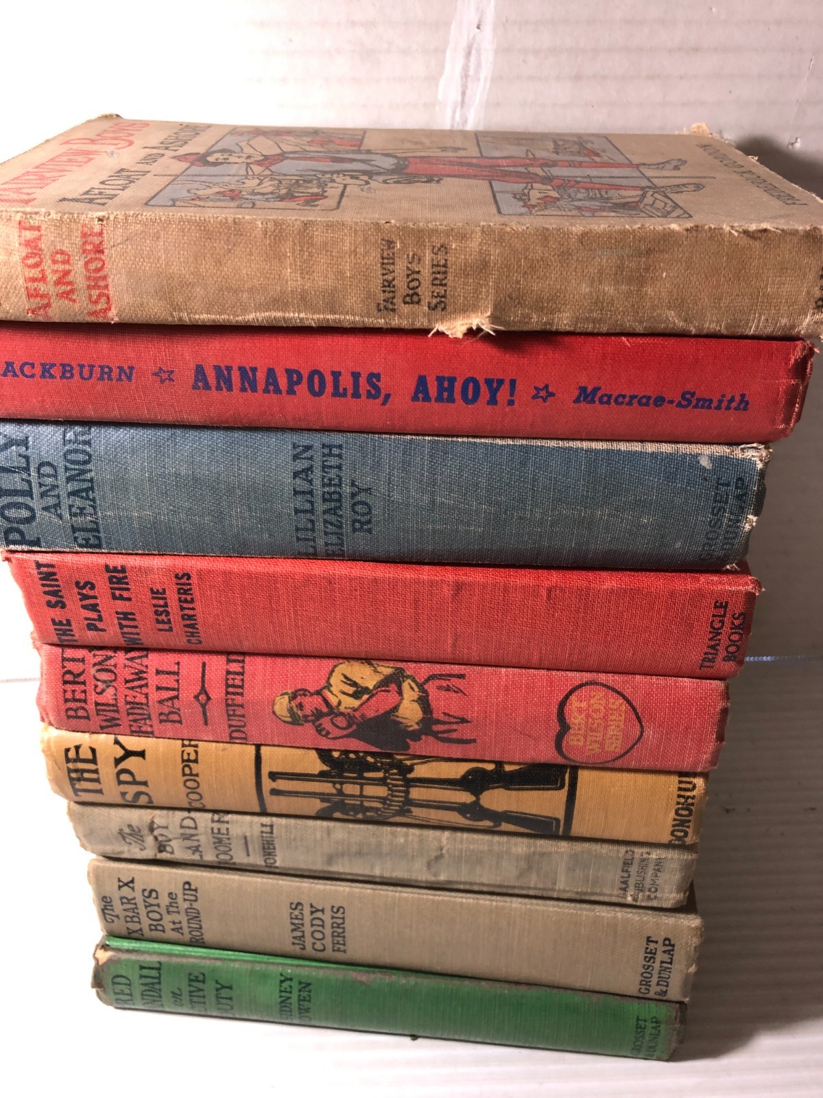 b Vintage JUVENILE FICTION Lot of 9 Hardcovers Mixed Authors Dates 1902-1945