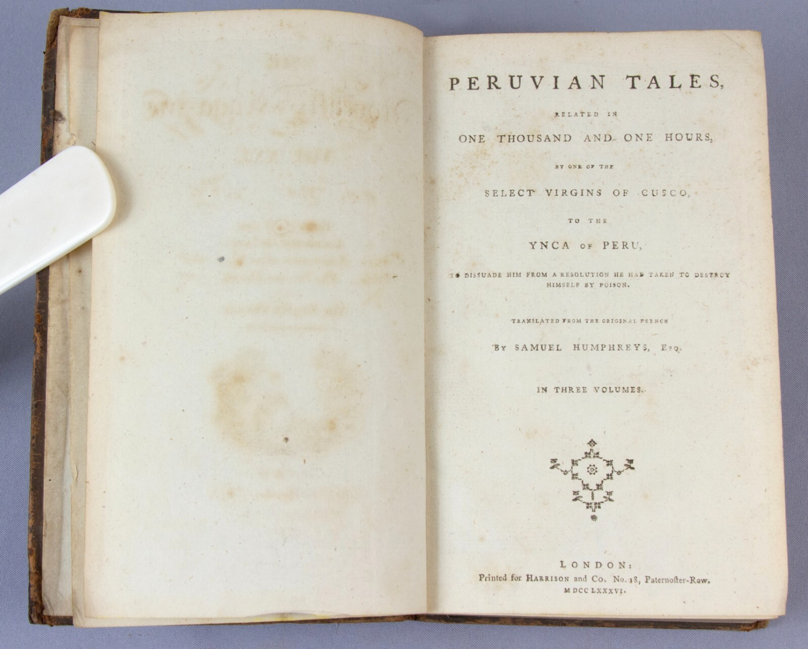 Novelist’s Magazine – 1786 – stories by Smollett, Voltaire plus English Hermit