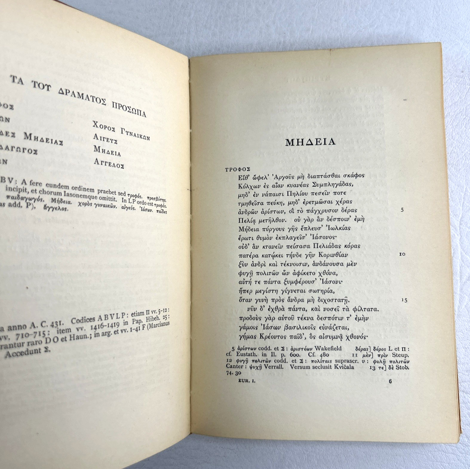 Euripides Fabulae Vol 1 2 3 Gilbert Murray Oxford Classical Texts Greek 1911