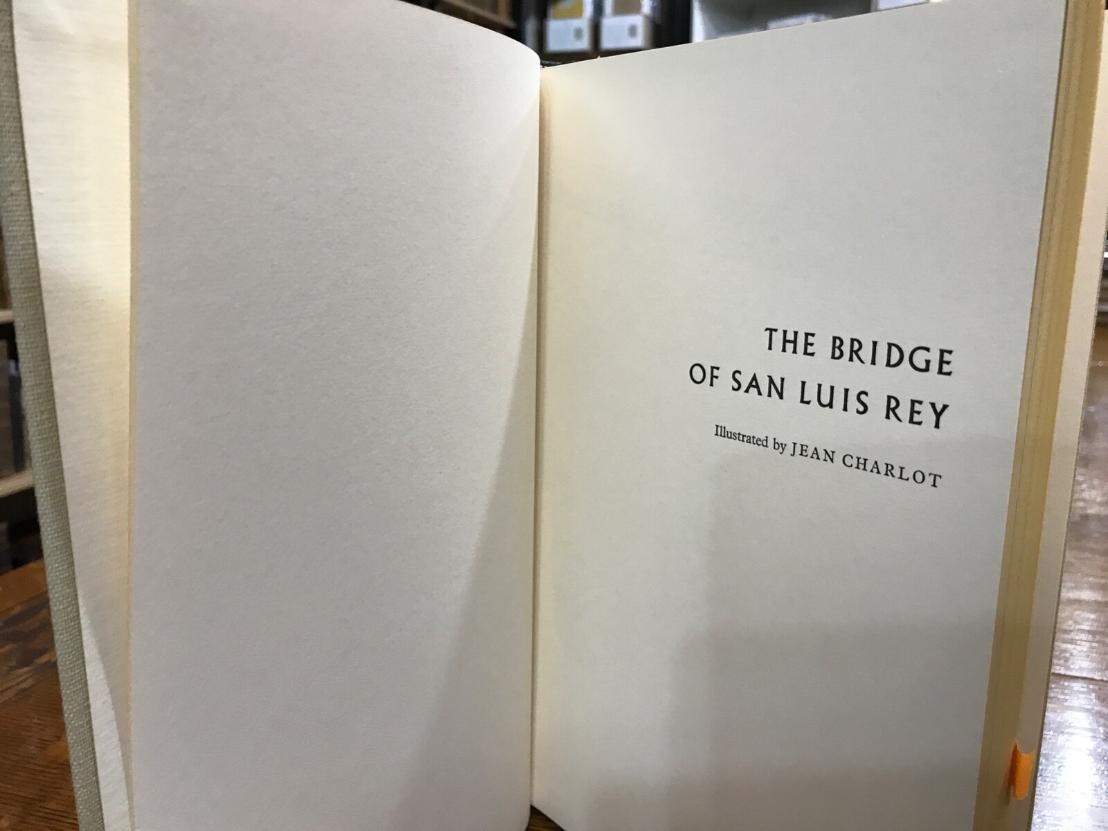 1962 The Bridge of San Luis Rey Illustrated Special Editions Club with Slip Case