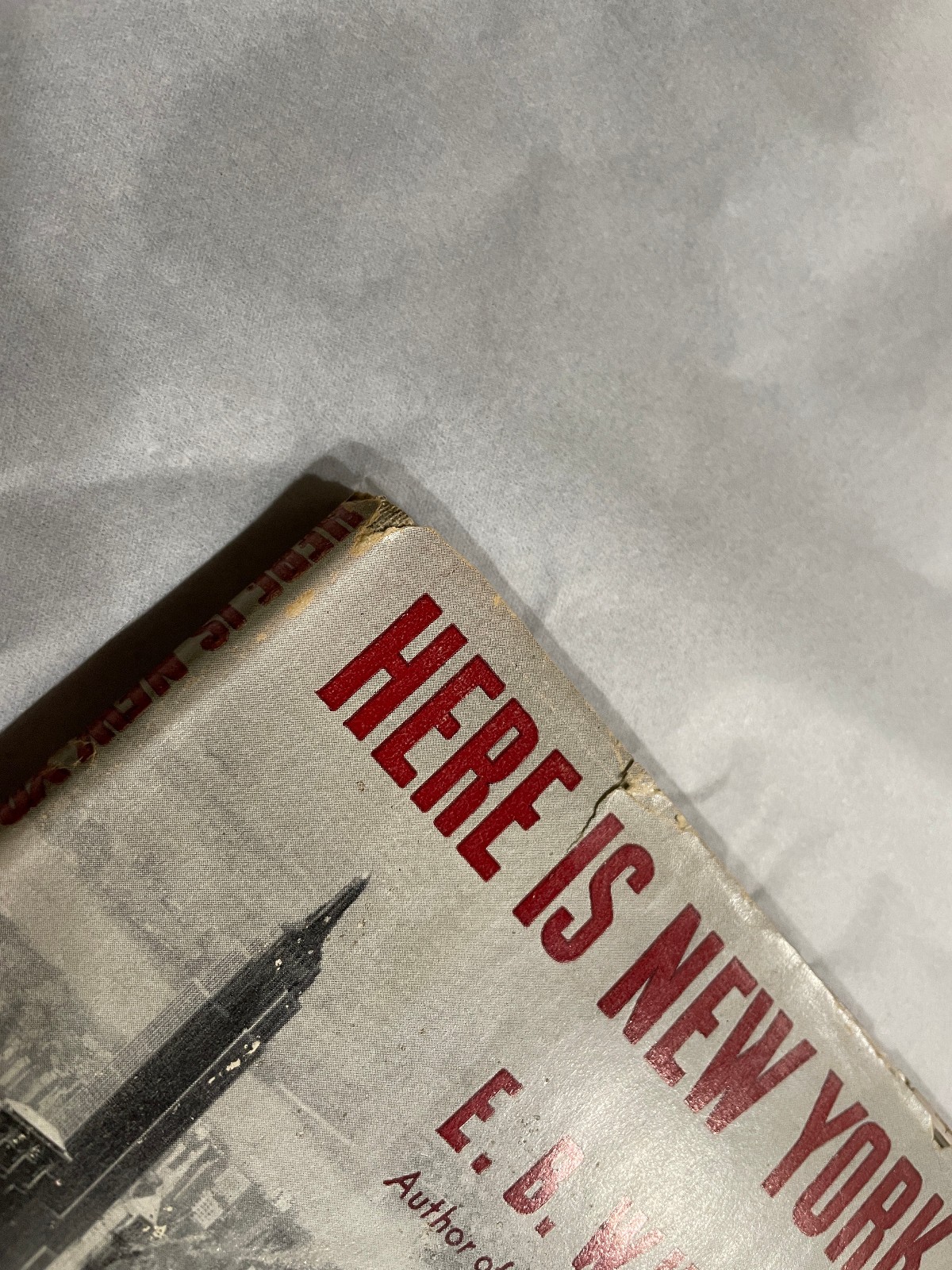 Vintage Book 1949 HERE IS NEW YORK by E.B. White – Book of the Month Club Ed