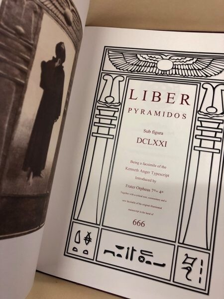 Aleister Crowley Liber Pyramidos manuscript Kenneth Anger facsimile Occult rare