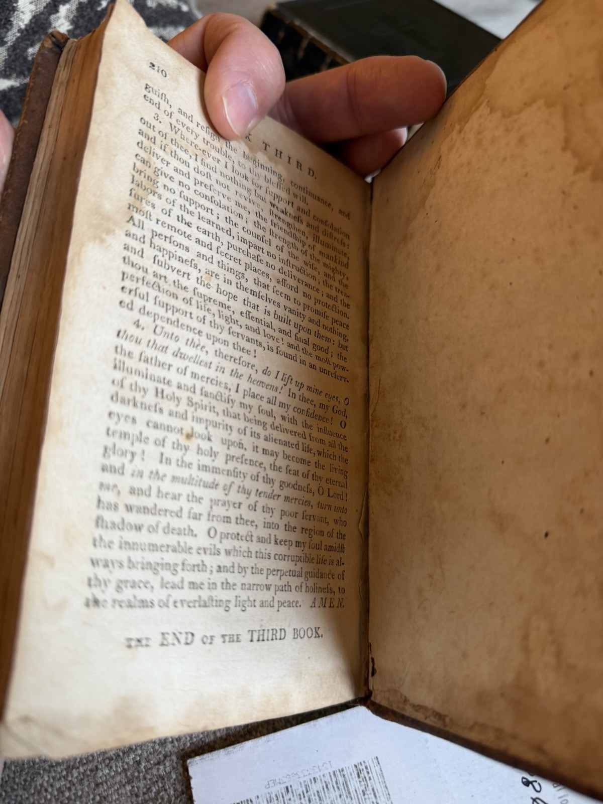 Antique 1803 Of the Imitation of Christ Prayers/Reflections in English