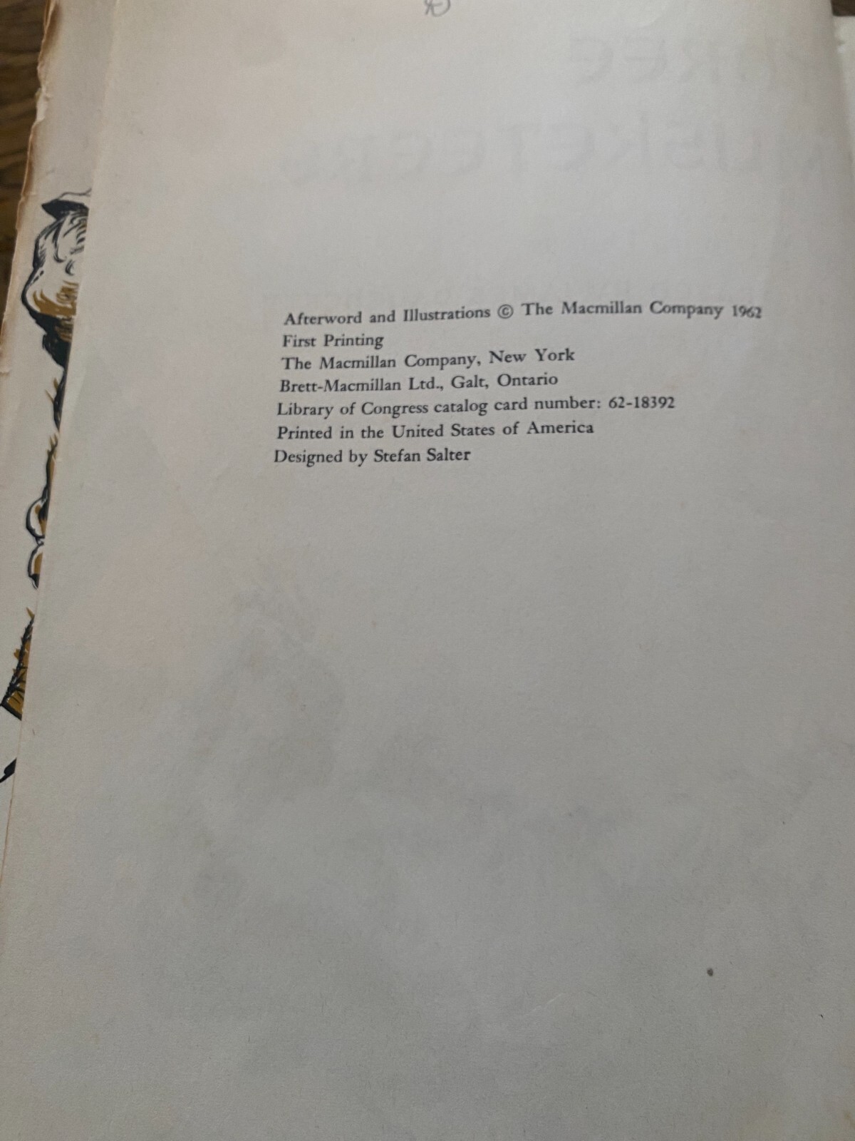 The Three Musketeers by Alexandre Dumas 1962 Hardcover w/DJ