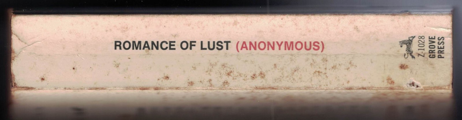Romance of Lust or Early Experiences by Anonymous (Grove PB, 1968, 2nd)