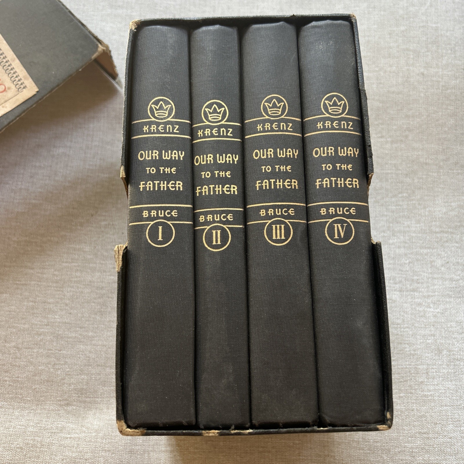 OUR WAY TO THE FATHER, Vol I-IV by Leo M. Krenz – 1952 – vintage Catholic
