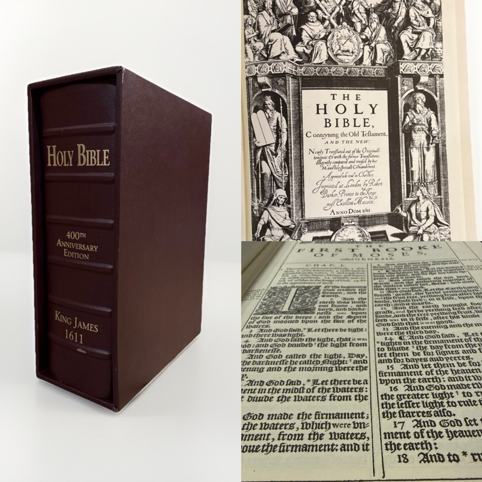 1611 KJV Holy Bible 400th Anniversary 2008 Bible Museum Facsimile