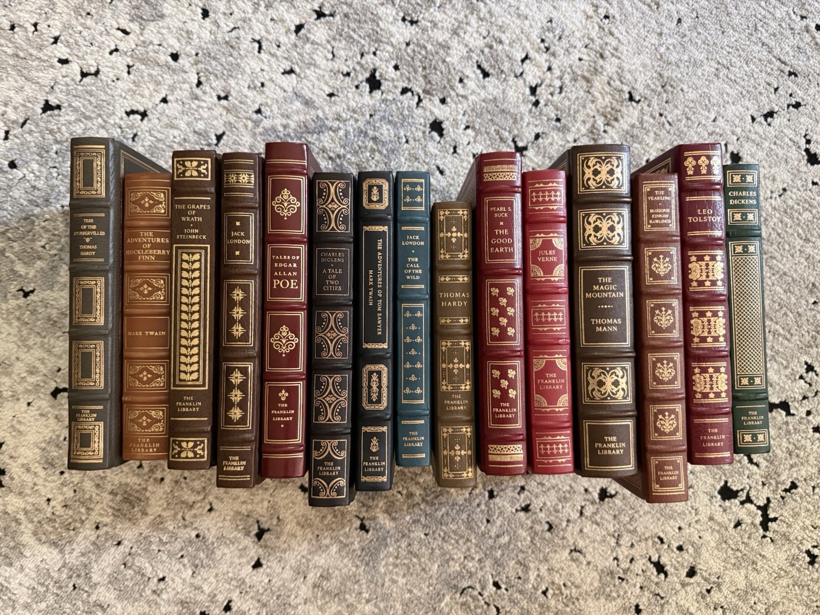 Lot Of 15 FRANKLIN LIBRARY LEATHER BOUND BOOKS Limited GOLD GILDED, MINT 70s-80s