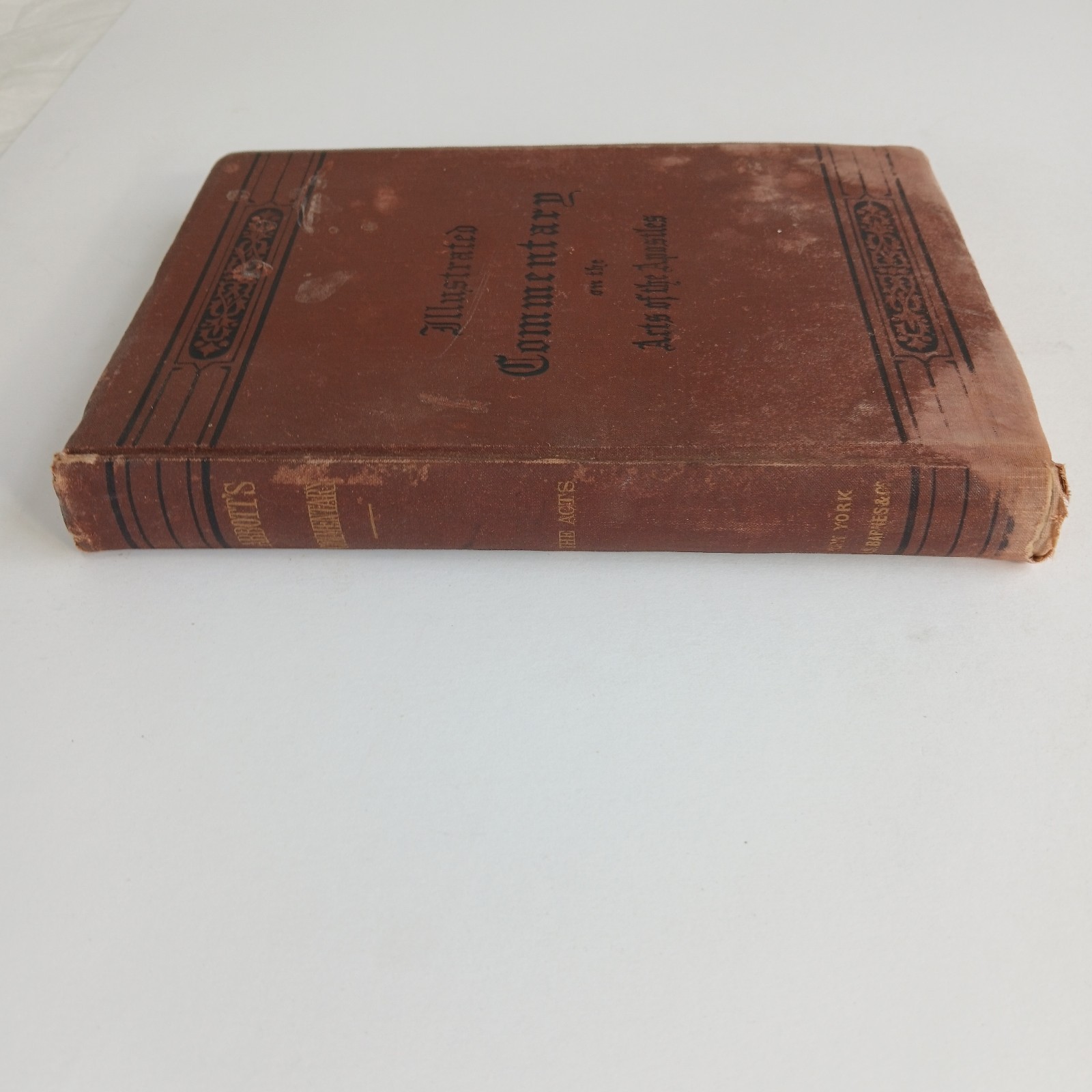 1876 An Illustrated Commentary On The Acts Of The Apostles Rev Lyman Abbot, WEAR