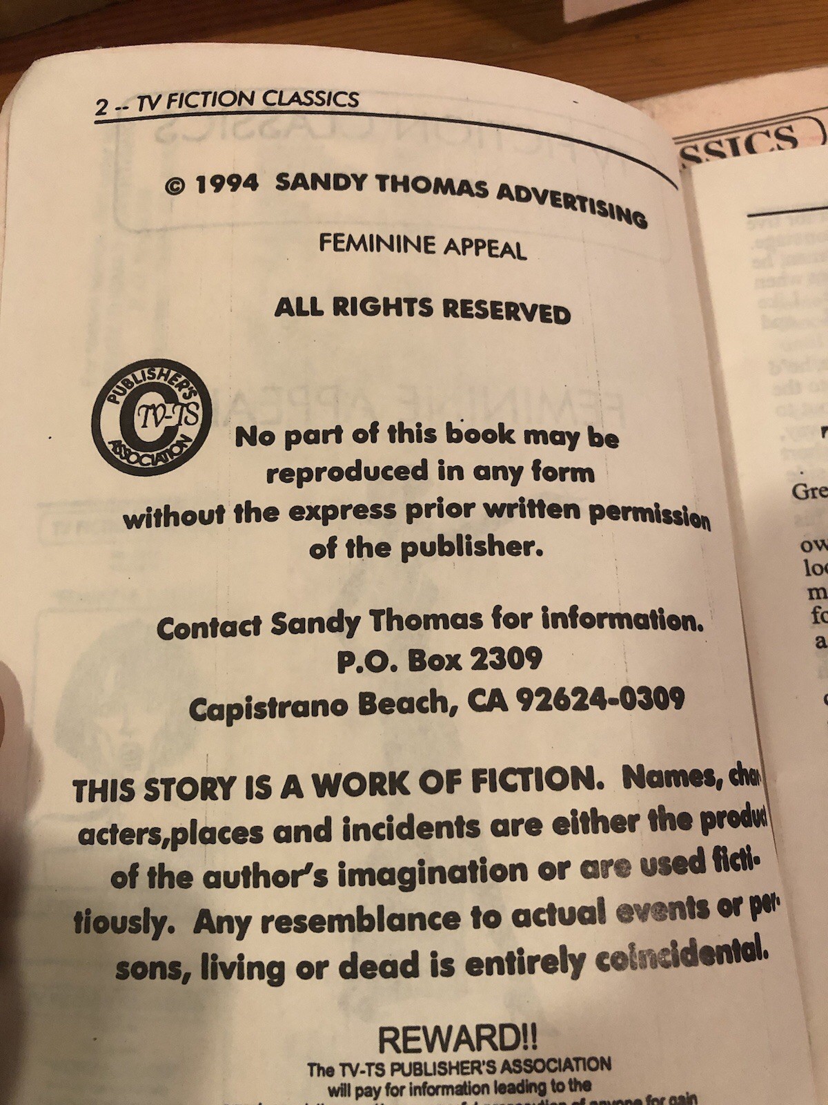 3 Vtg 1989-1995 Transvestite Fantasy Novels Trans Books LGBTQ Sandy Thomas