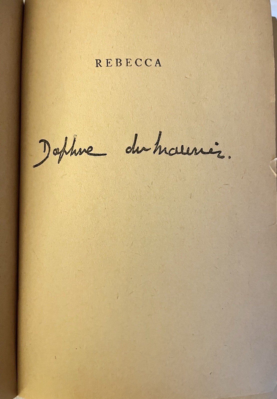 Rebecca Daphne Du Maurier 1942 Triangle Books Vintage Hardcover Gothic Dark