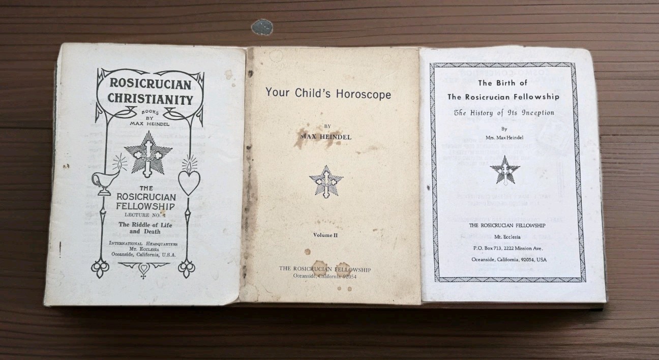 1937. Lot 14 – ROSICRUCIAN CHRISTIANITY by MAX HEINDEL Fellowship Lectures. RARE