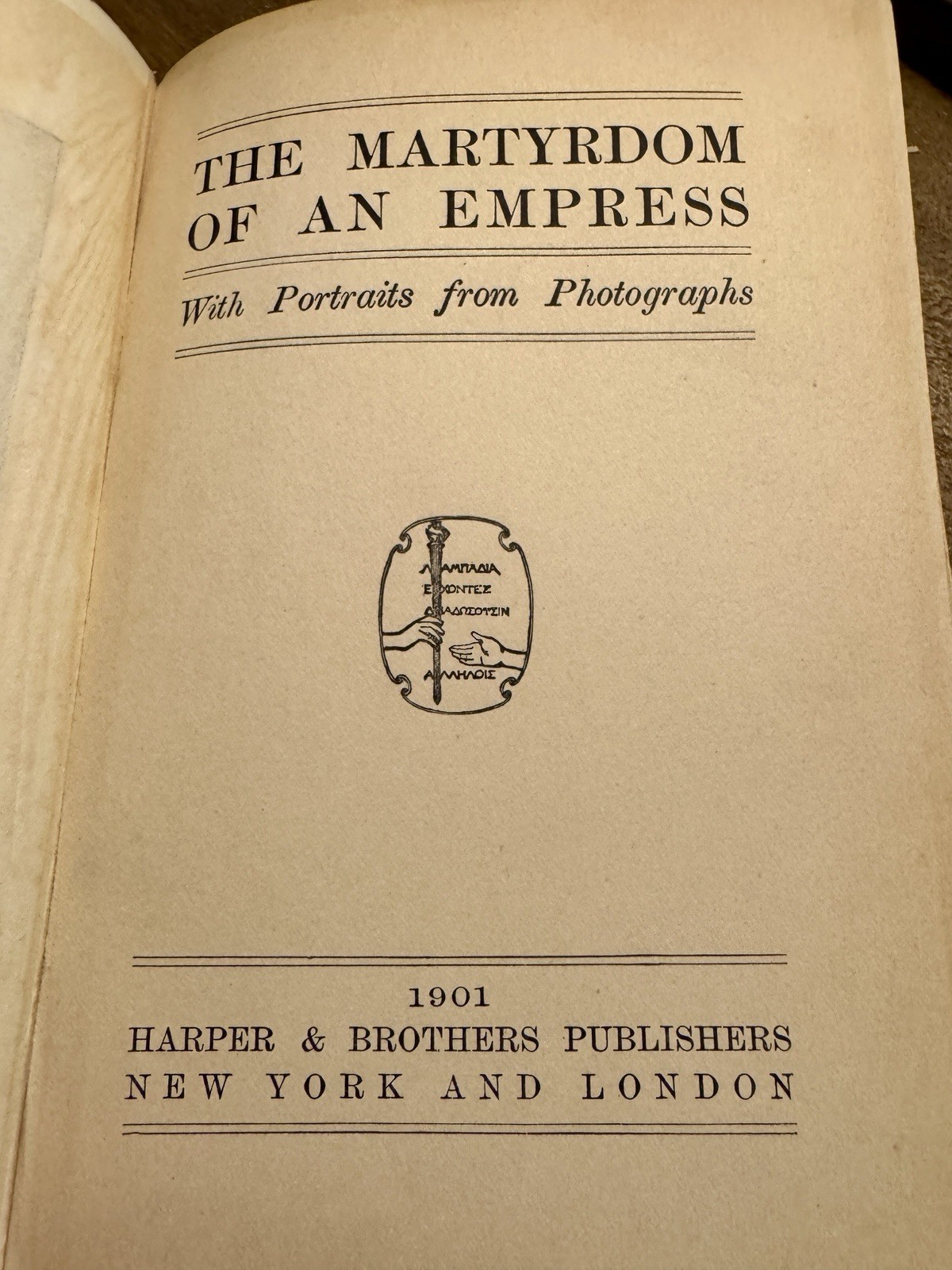1901 The Martyrdom of an Empress Harper Antique Decorative Cloth Imperial Eagle