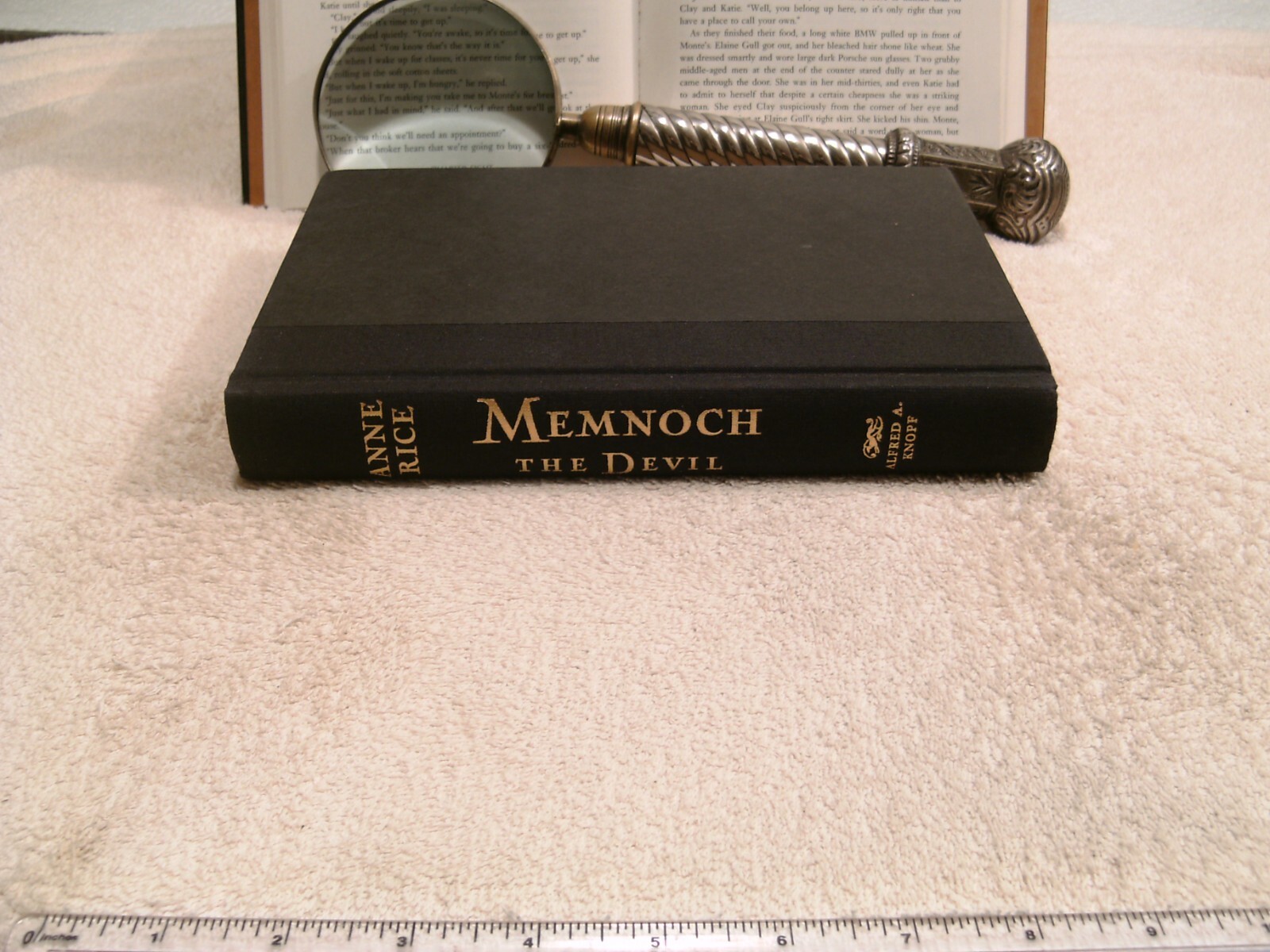 Anne Rice *MEMNOCH THE DEVIL* Inscribed/Signed HC/DJ 1st Edition – 1st Printing