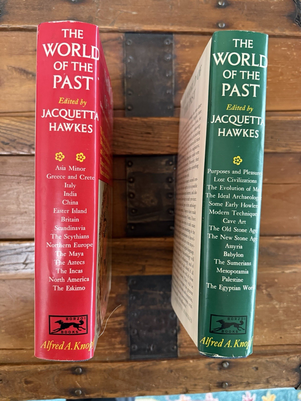 The World of the Past by Jacquetta Hawkes 2 Volume Box Set Alfred A. Knopf HC