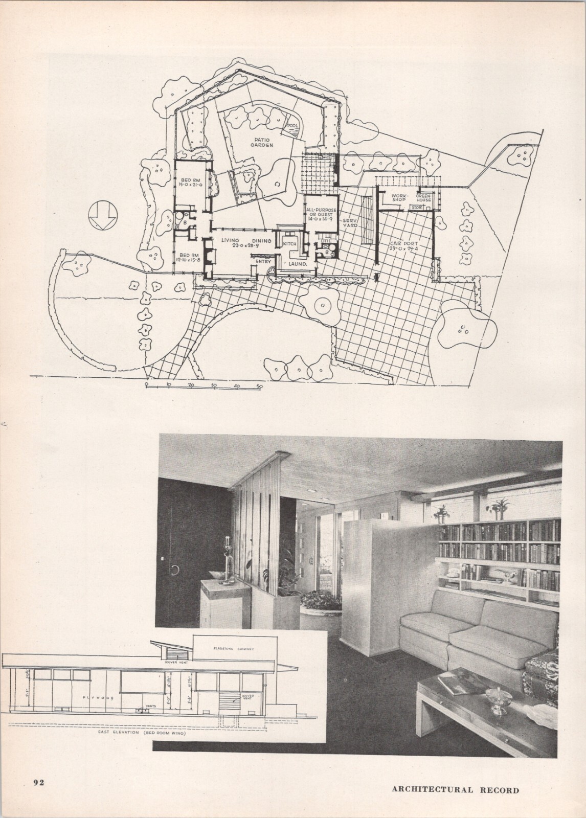 1946 Article * Fritz Burns Post War House 4950 Wilshire Blvd LA Wurdeman Becket