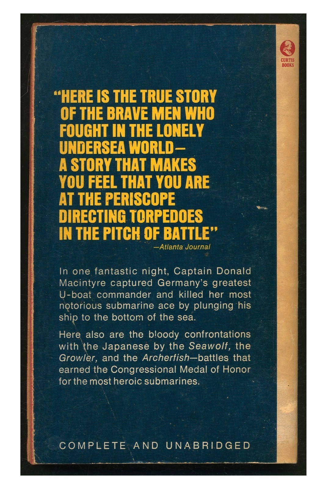 Fighting Under The Sea by Capt. Donald Macintyre PB 1965 Submarine Warfare FWPB