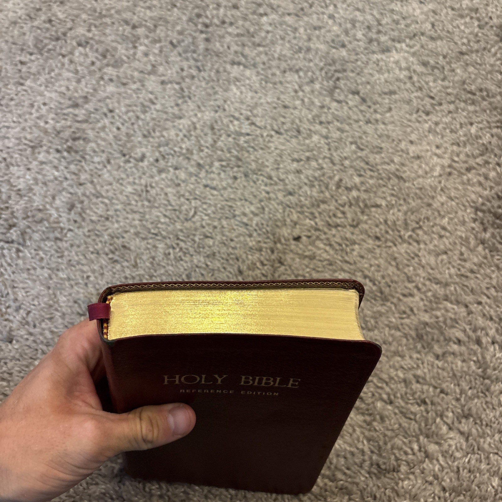 1972 Genuine Leather Holy Bible Reference Edition 485BG Nelson KJV King James