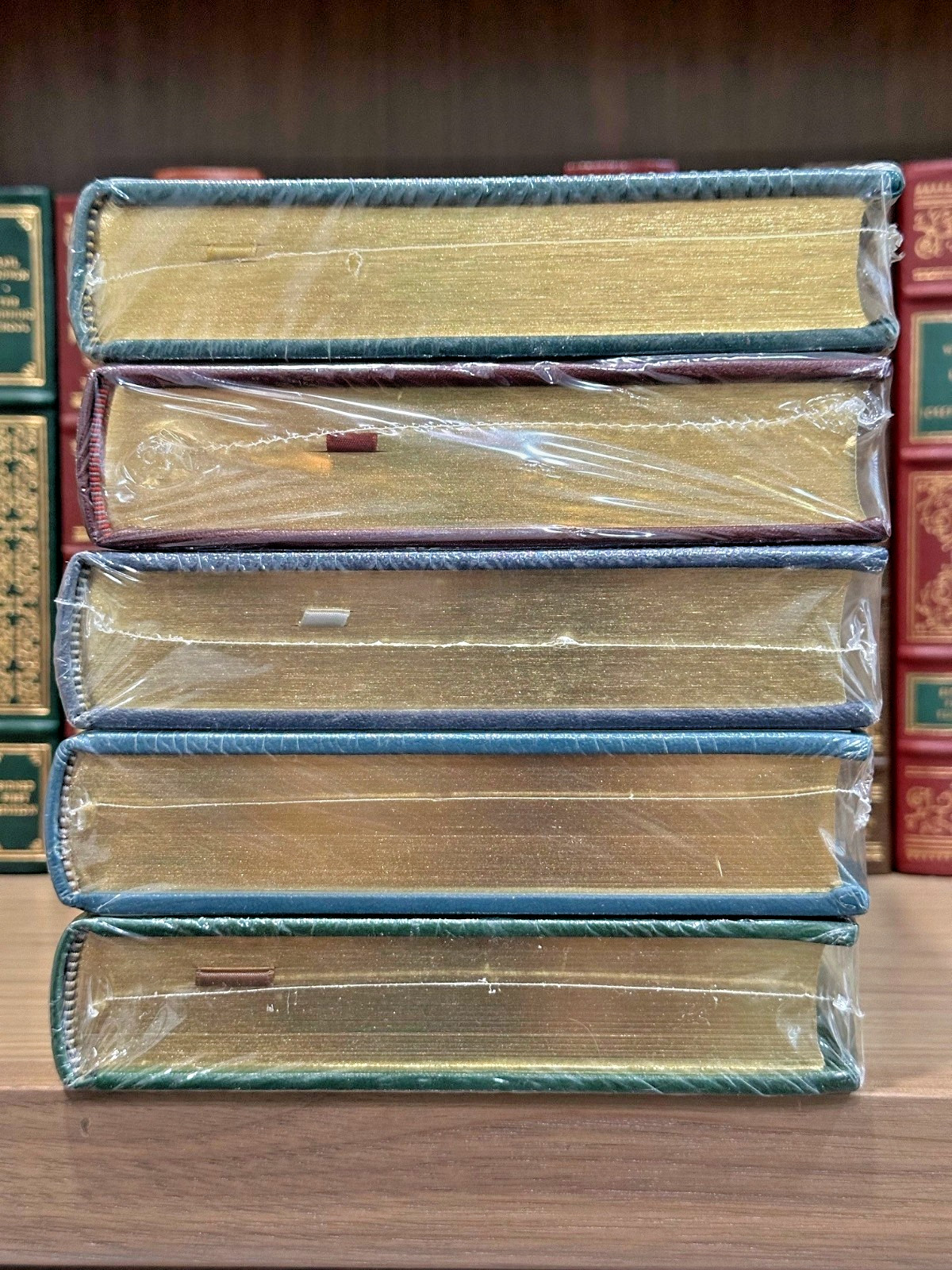 (5) Michael Crichton, Franklin Library Leather Signed 1st Edition (SEALED) New