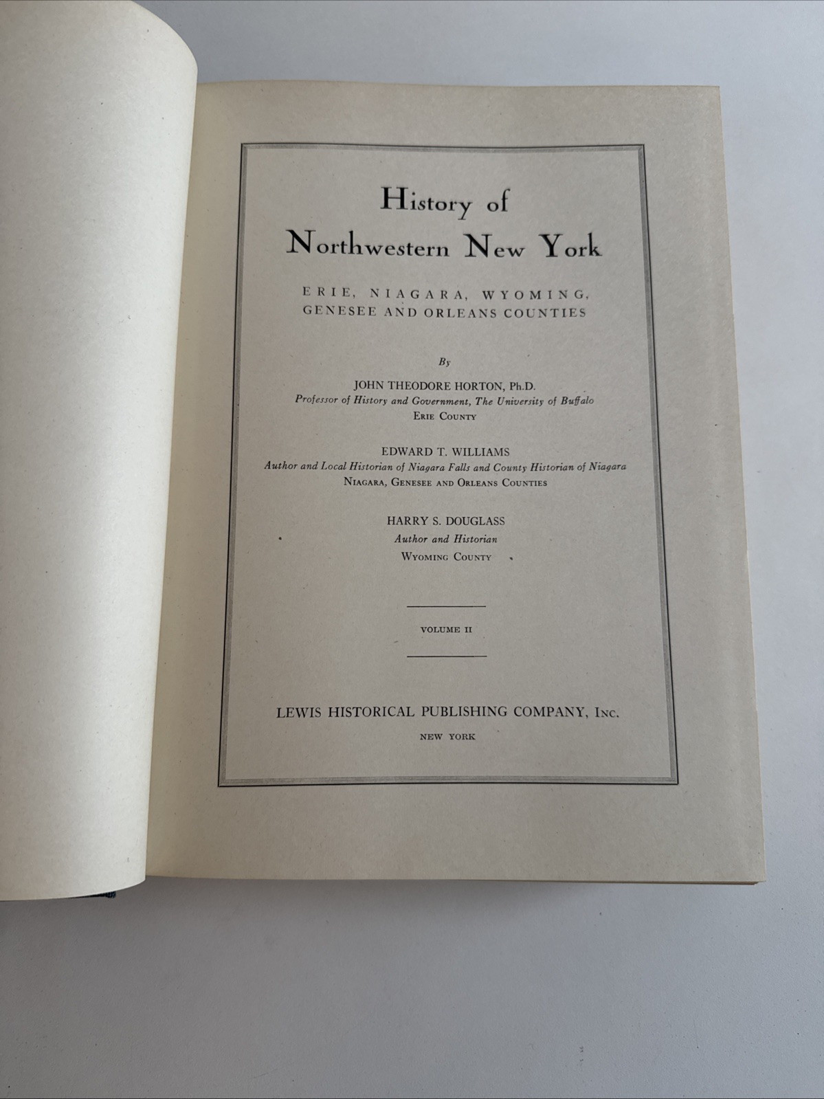 History of North Western New York – 3 Vol. Set – 1947 – Buffalo Niagara NY HC