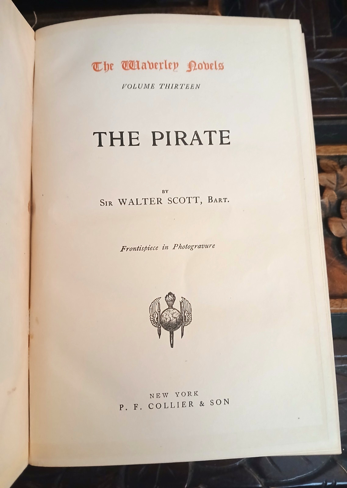 Waverley Novels The Pirate by Sir Walter Scott Volume Thirteen (1892)