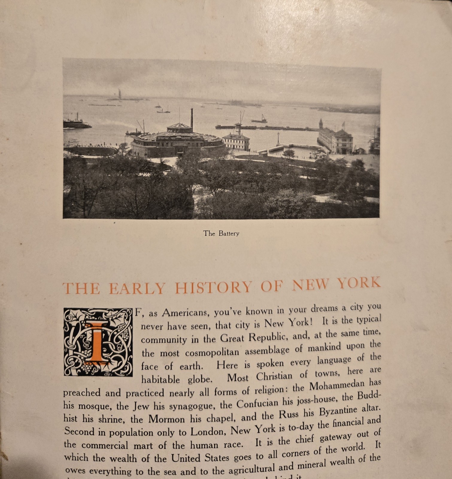 Seeing New York 1906 Souvenir Tour Guide History Photos Sights