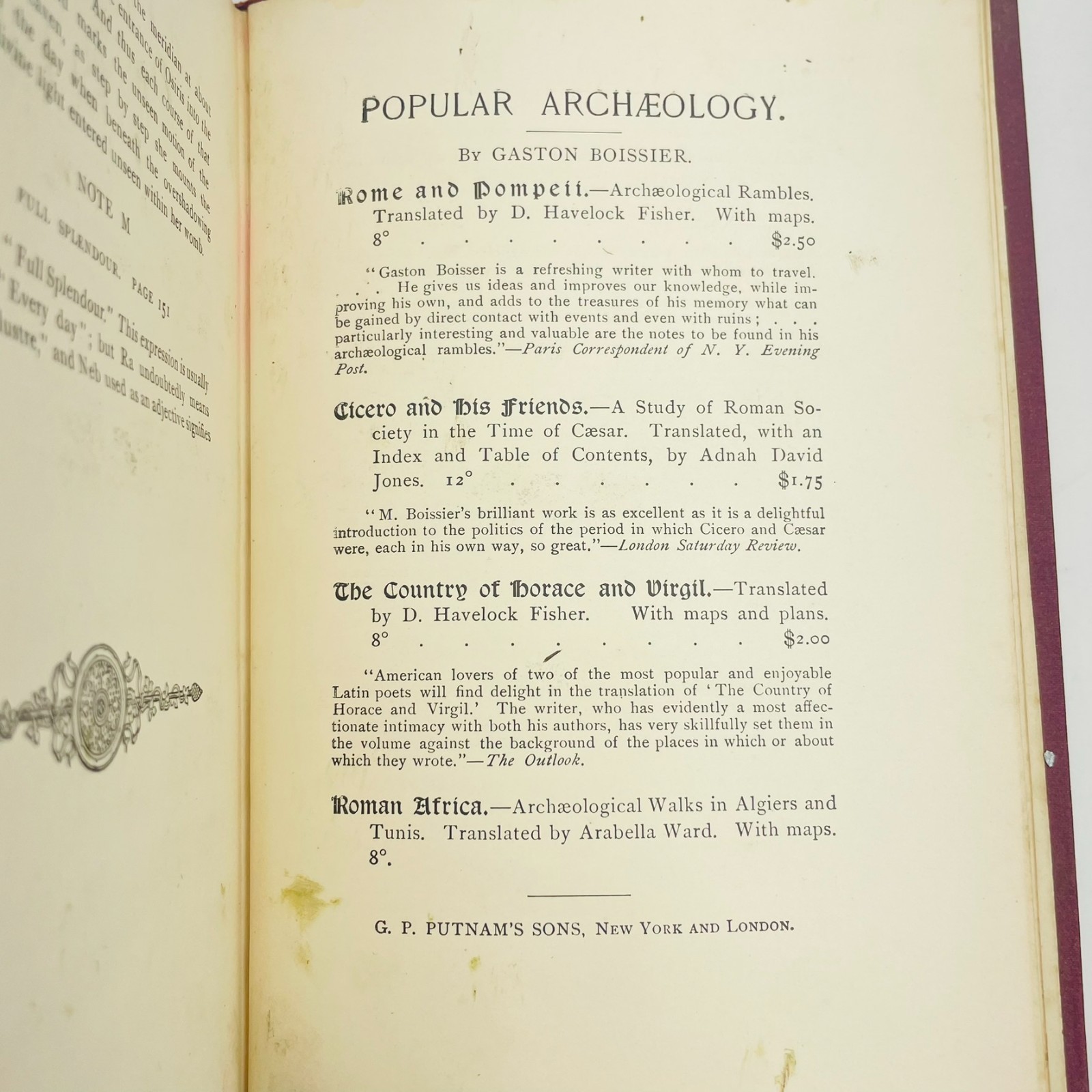The Book of the Master W Marsham Adams 1898 1st Ed Egyptian Occult
