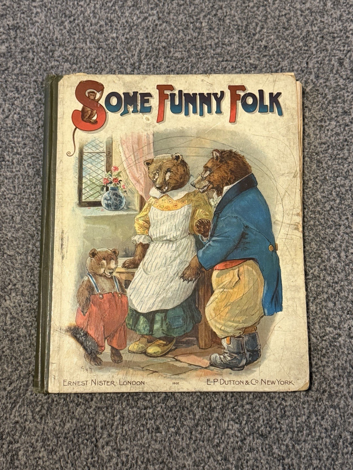 RARE Some Funny Folk Children’s Book C. 1900 ILLUSTRATED