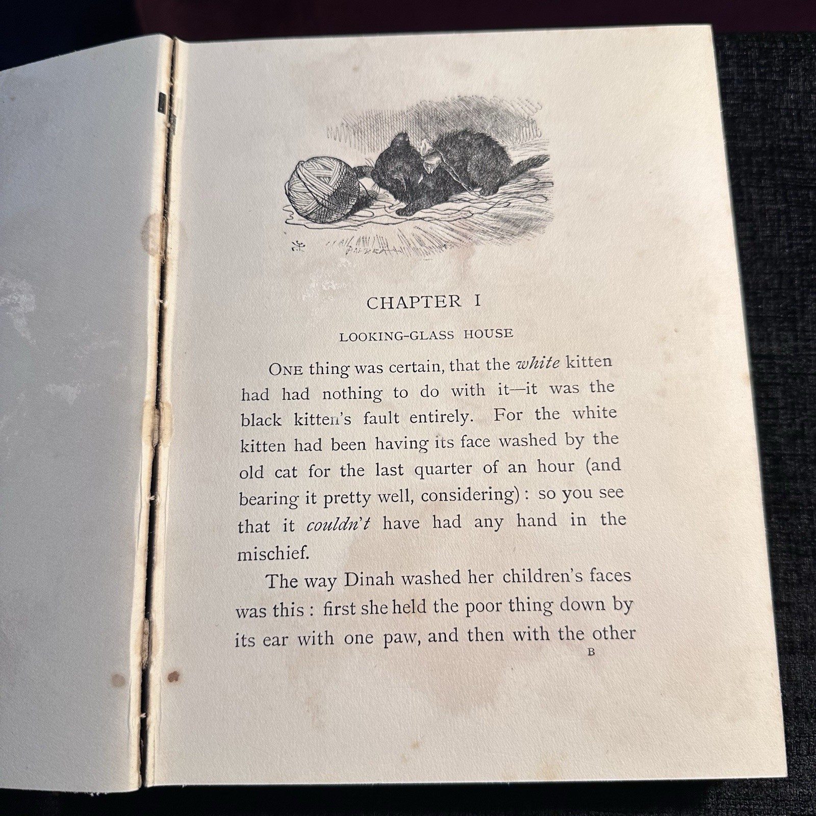 1934 Through The Looking Glass Lewis Carroll Macmillan Hardback SPARES REPAIR