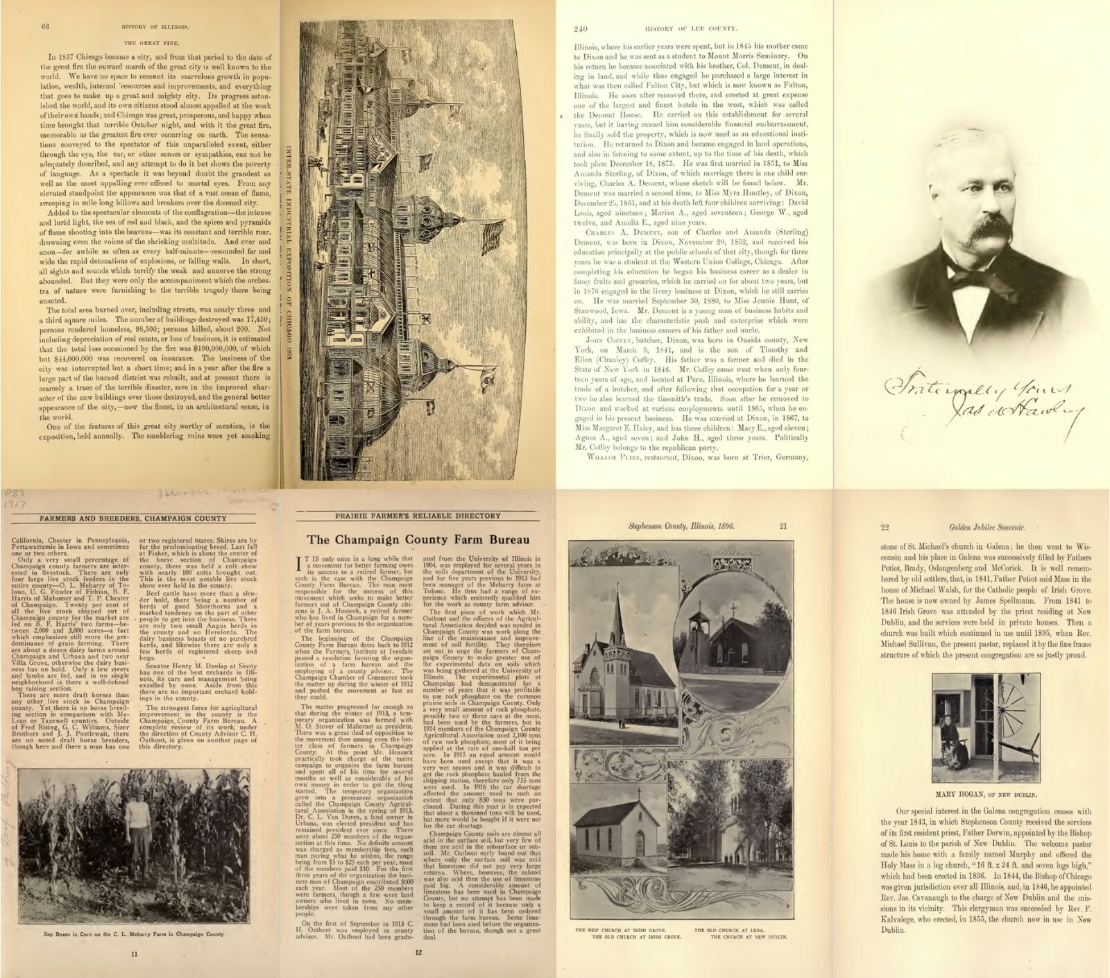 Illinois History Genealogy Ancestry Family Records V.2 – 112 Old Books on DVD