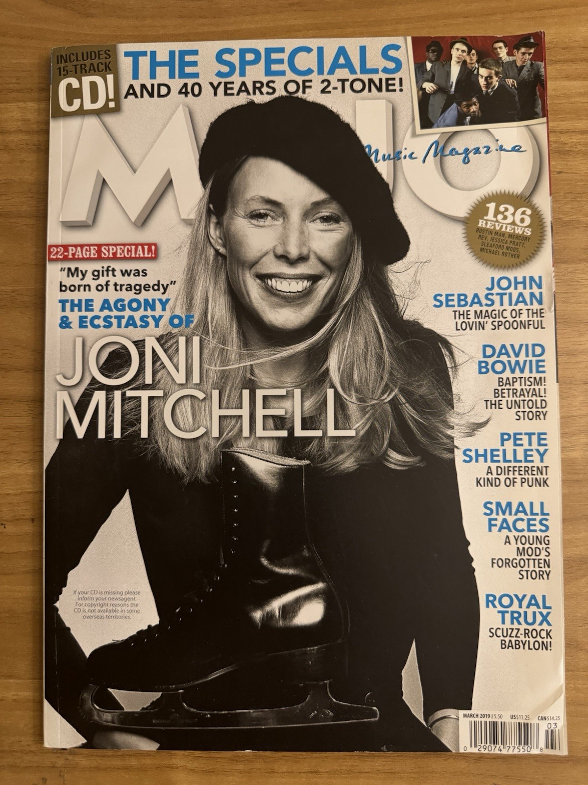 Mojo March 2019 Joni Mitchell The Specials David Bowie John Sebastian