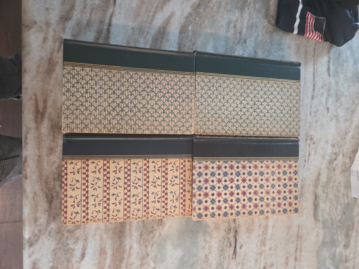 lot of 4 vintage HC Pocket Books Madame Bovary World Atlas American Revolution