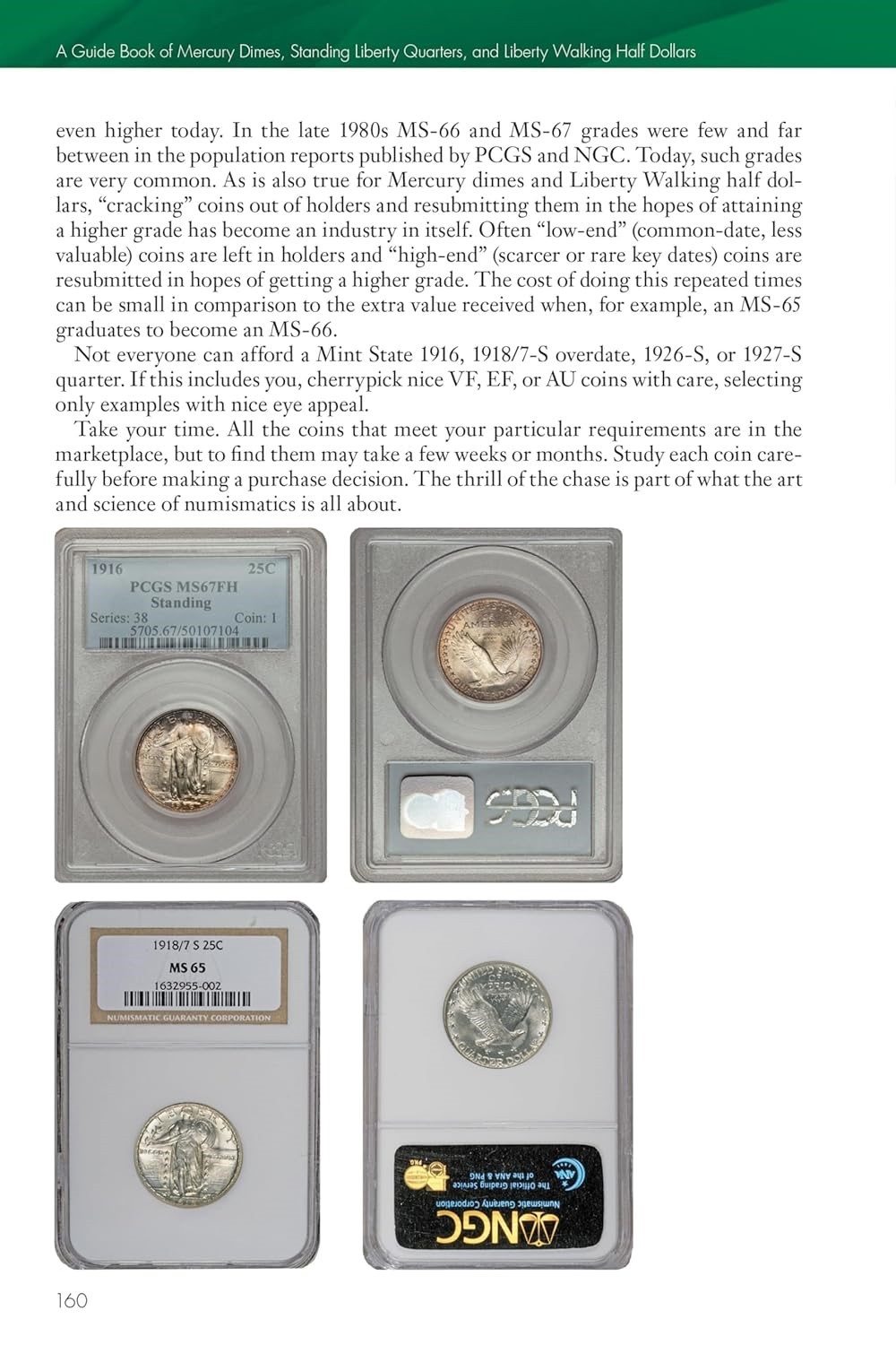 New Official Red Guide Book US Mercury Dimes Standing Liberty Quarters Walking
