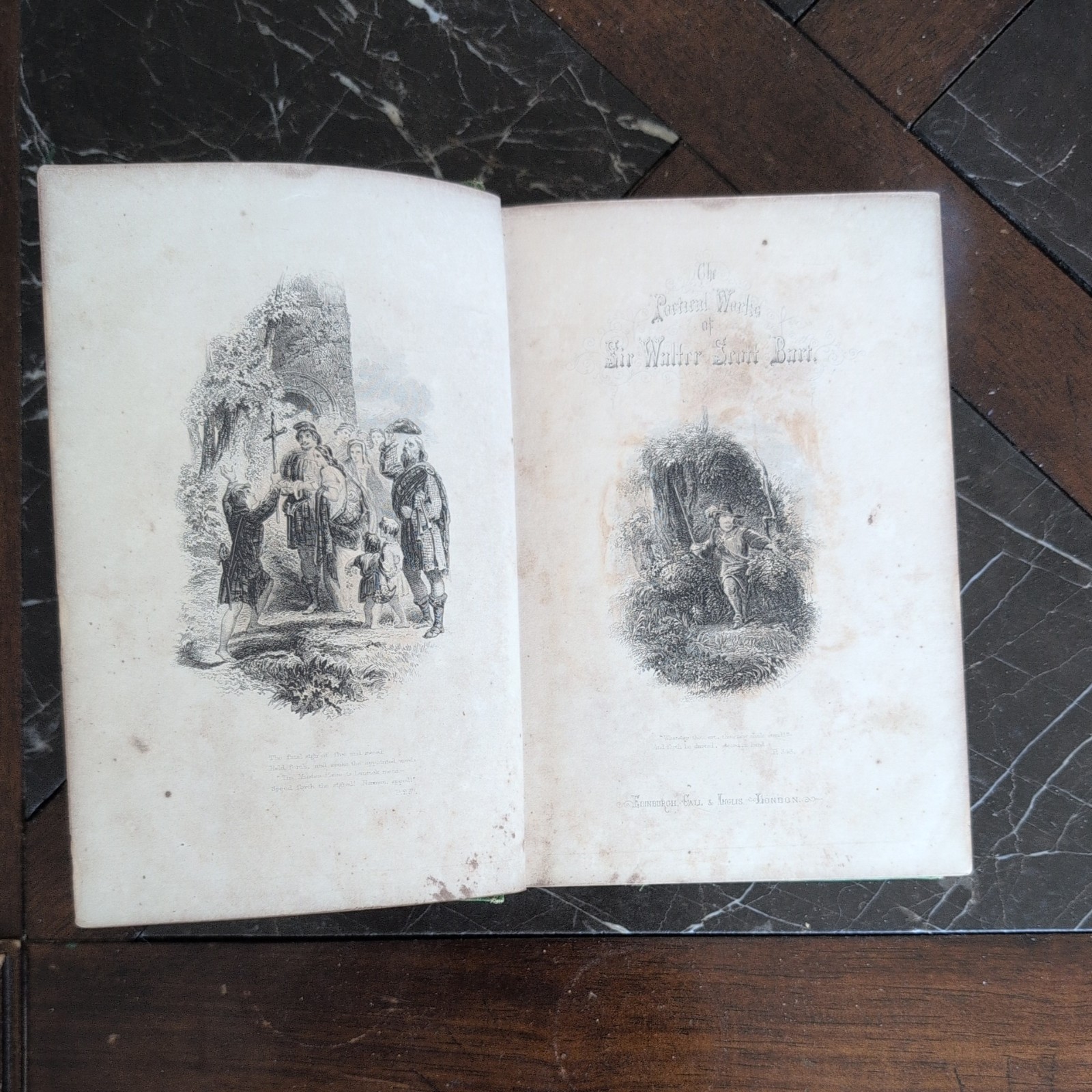 The Poetical Works Of Sir Walter Scott Bart- Gall & Inglis Circa 1870’s