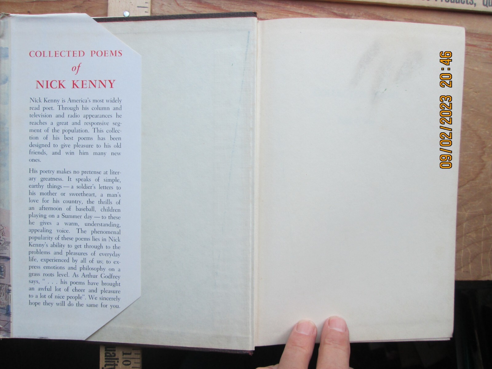 Collected Poems by Nick Kenny 1952