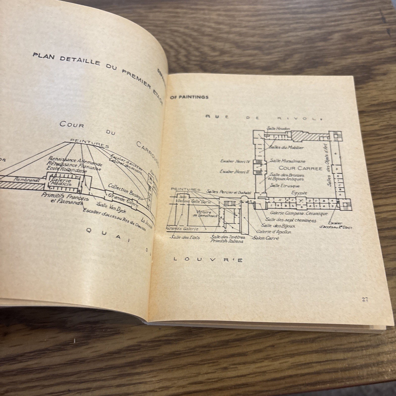 The Louvre Museum General Guide Book Paris PB in English 1960s