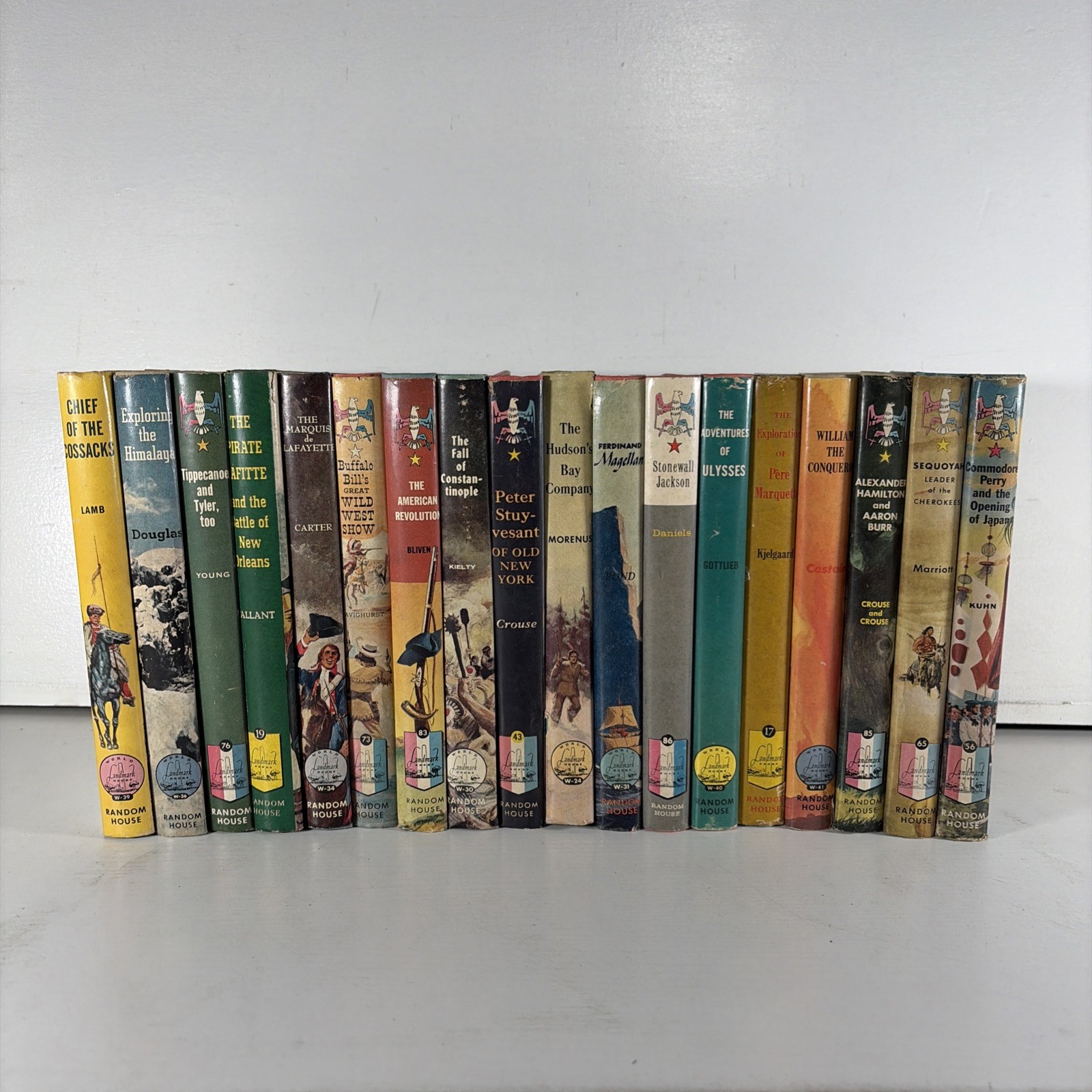 18 BOOK LOT 1950s World Landmark Random House Children’s History Homeschool VTG
