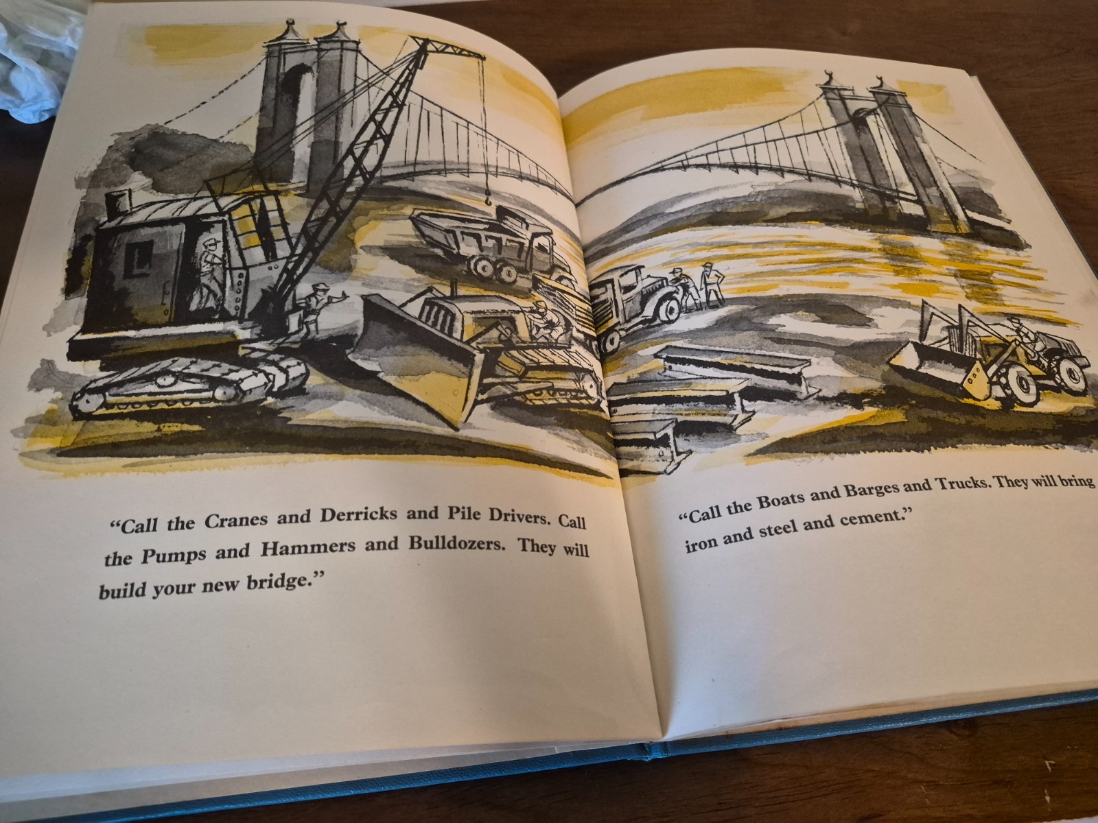 Who Built the Bridge? The Junior Literary Guild Norman Bate 1954 Original