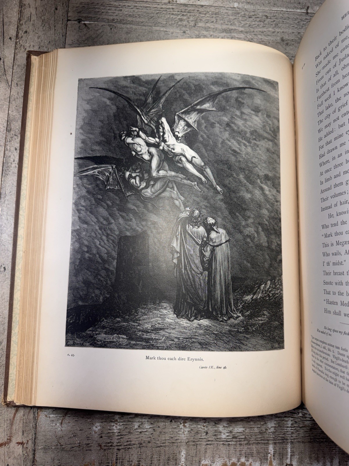c. 1880’s – Dante’s Inferno – Alighieri – Gustave Doré – Illustrated Folio