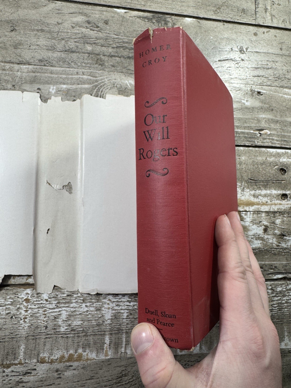 c. 1953 Antique Biography “Our Will Rogers” Dust Jacket
