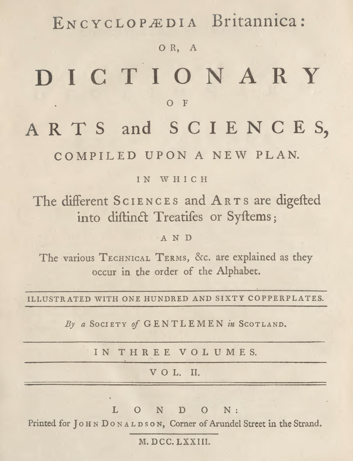 1768-1771 Encyclopedia Britannica Complete 3 Volume 1st Edition First E33
