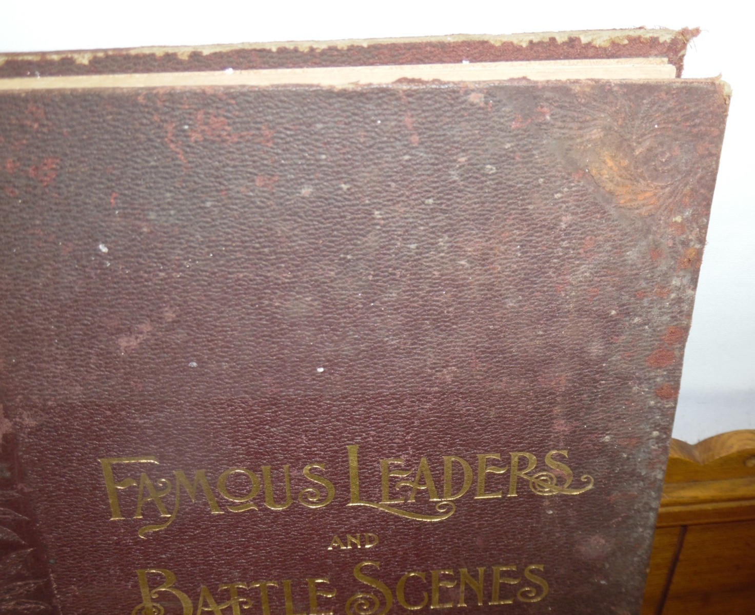 Antique 1896 Book – Frank Leslie’s Famous Leaders & Battle Scenes of Civil War
